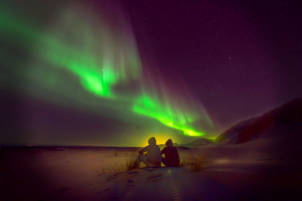 Aurora beach composite